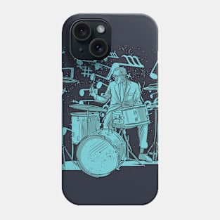 Retro Jazz Drummer Illustration Phone Case