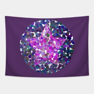 Purple Dotty Star Tapestry