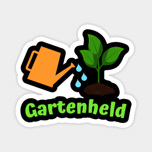 Gartenheld Gärtner Gartenarbeit Gießkanne Garten Magnet