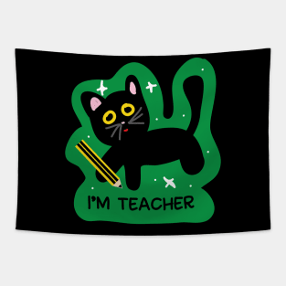 I am teacher cat Tapestry