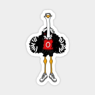 Sporty ostrich Magnet