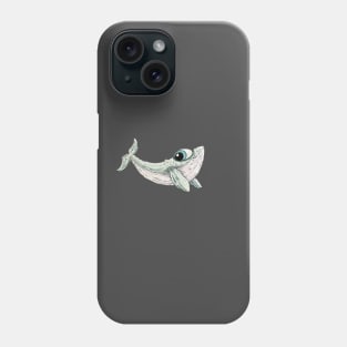 Side eye whale Phone Case