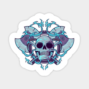 Warrior Skull Magnet