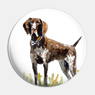 German Shorthaired Pointer Watercolor - Gift For Dog Lovers Pin