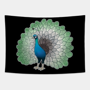 Aromantic Pride Peacock Tapestry