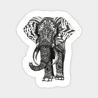 zentangled elephant Magnet