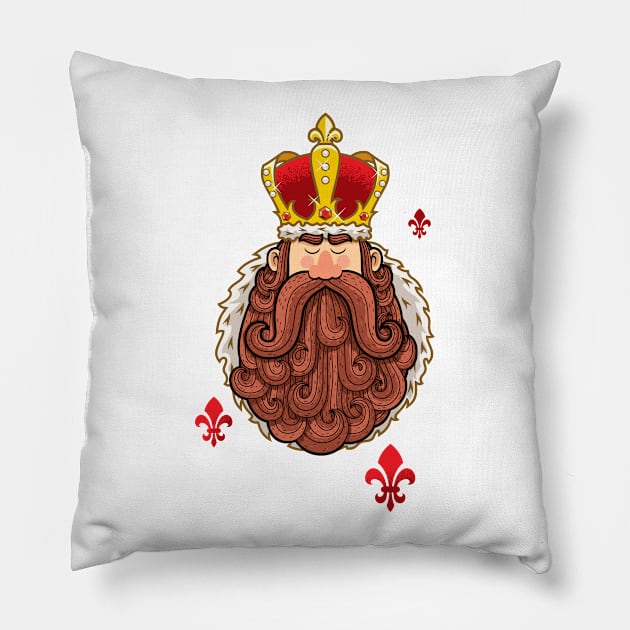 King Portrait Pillow by Malchev