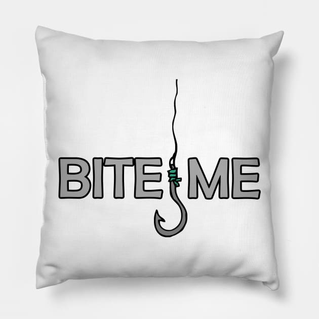 Bite Me Pillow by displace_design