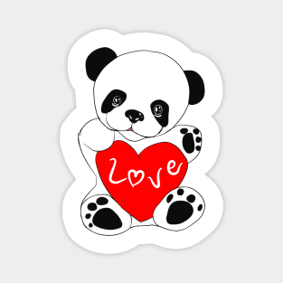 Panda love you Magnet