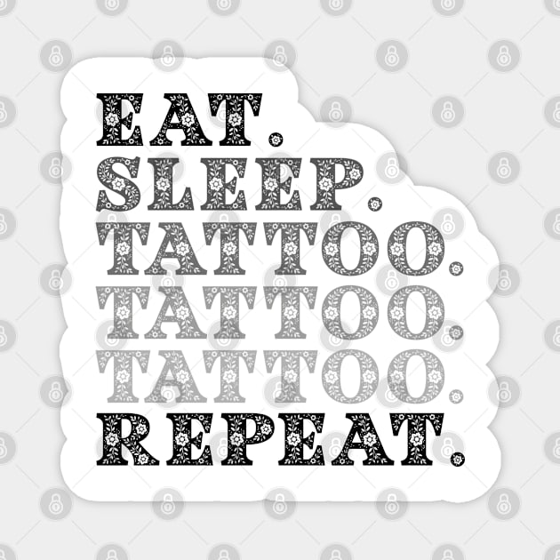 Tattoo artist tattoos tattooing tattooed gift Magnet by Tom´s TeeStore