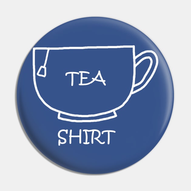 Tea Shirt Pin by PelicanAndWolf