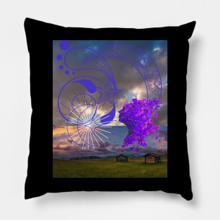JUST A LITTLE MOON STAR FERRIS WHEEL DREAMING DOODLE ON Pillow