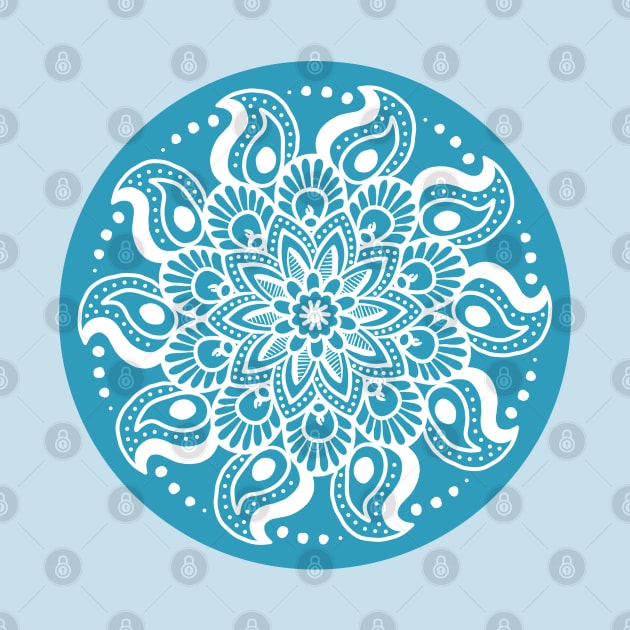 Winter Blue Mandala Design by FreeSpiritMeg