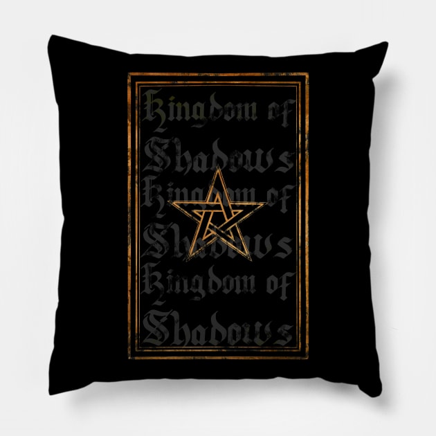 Pentgram, Kingdom of Shadows, 9th Gate, Pentacle, Sigil of Baphomet, Dark Art, Nature Sticker Pillow by SSINAMOON COVEN