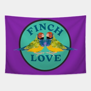 Finch Bird Love Tapestry