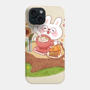 Bunny in a haunted cafe Phone Case