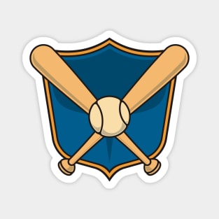 Baseball Shield Magnet