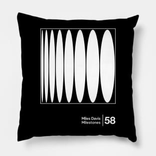 Milestones - Minimalist Style Illustration Artwork Pillow