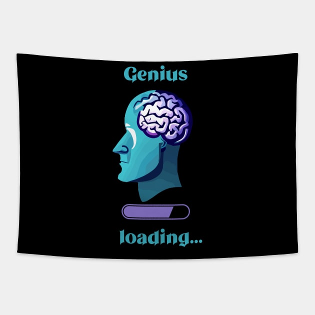 Genius Loading Tapestry by TeeCraftsGirl