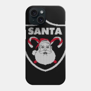 santa face ugly christmas Phone Case