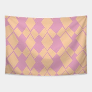 Geometric Diamonds Design (Peach) Tapestry