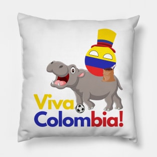 Viva Colombia Countryball Pillow