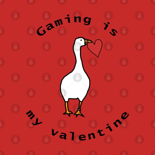 Gaming is My Valentine with Goose by ellenhenryart