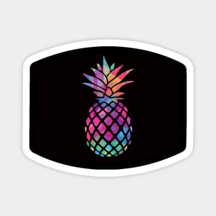 colourful pineapple face mask Magnet