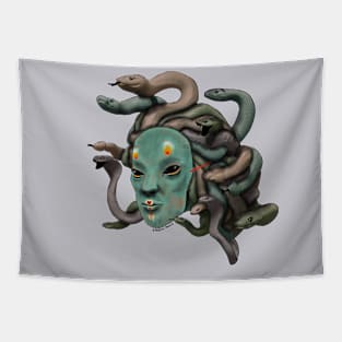 Mask of medusa Tapestry