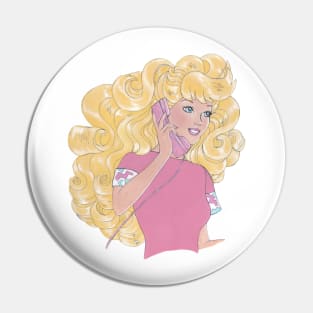 Phone Barbie Pin