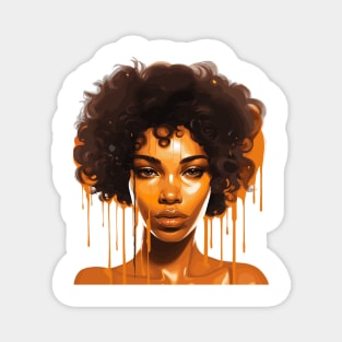 Afrocentric Woman Dripping With Melanin Magnet