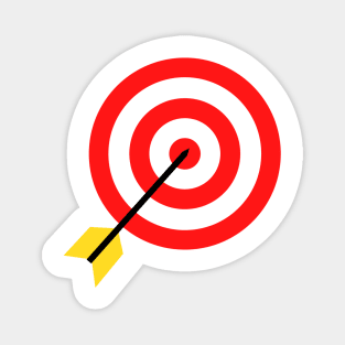 red target archery design Magnet