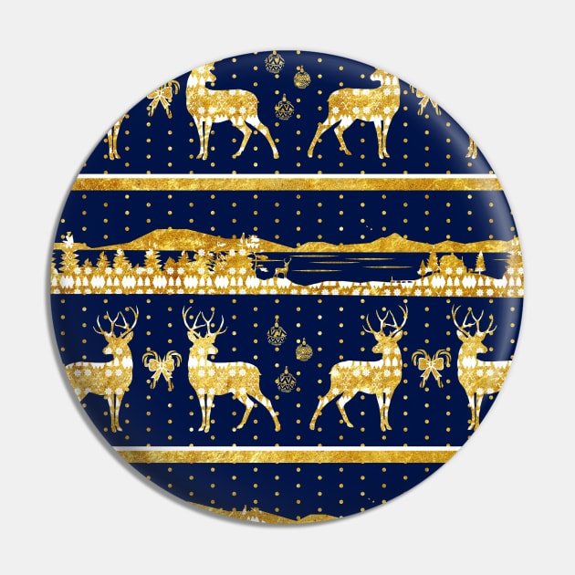 gold winter deer christmas Pin by WPHmedia