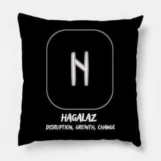 The Nordic rune Hagalaz Pillow