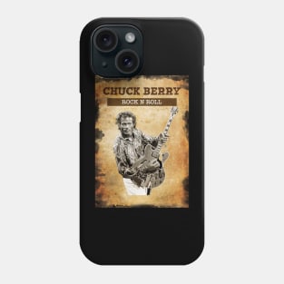 Vintage Old Paper 80s Style Chuck Berry Rock n roll Phone Case