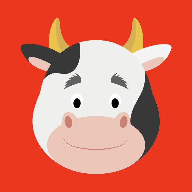 Cow Face by JunkyDotCom