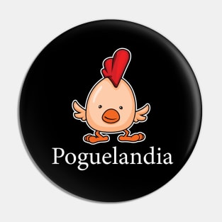 Poguelandia flag Pin