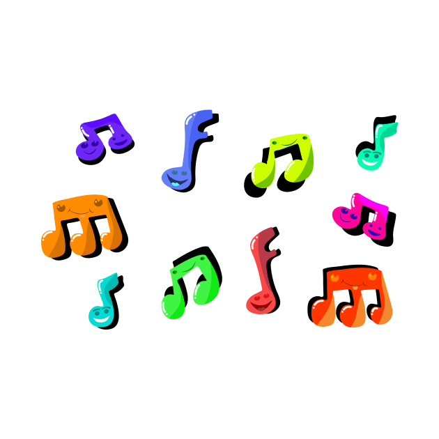 musical notes by Mixlocks