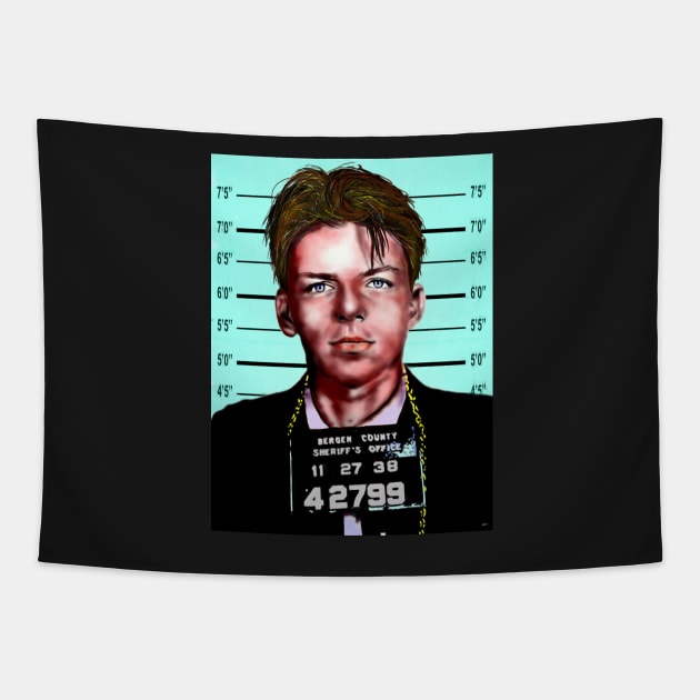 Frank Sinatra Mugshot Painting Tapestry by danieljanda