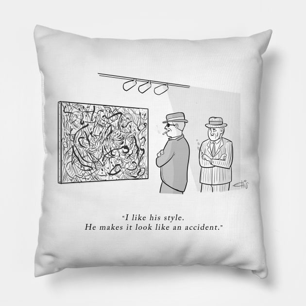 Gangster Art Pillow by ellisjrosen