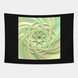 Pastel Spiral Mandala Tapestry