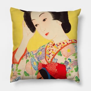 Japanese beauty in spring - Japanese Vintage Art Pillow