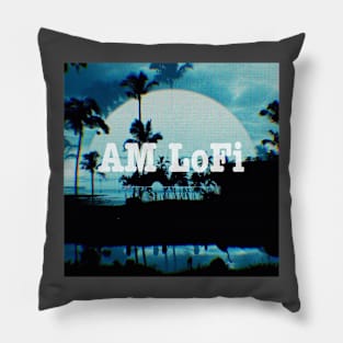 AM LoFi monochrome Hawai'i Pillow