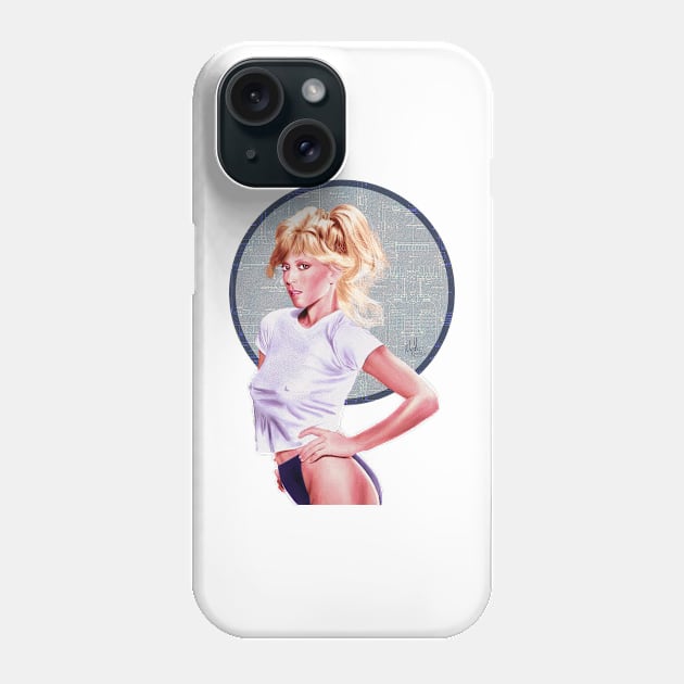 Judy Landers, the blonde guest star of the 80s Phone Case by micheleamadesi