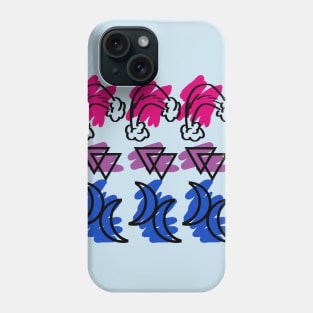 Bi Pride Flag in Symbols! Phone Case