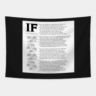 RUDYARD KIPLING - IF | Poster And Other Formats | Wall Art Decor Tapestry