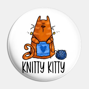 Knitty Kitty Pin