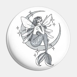 Mermaid Moon Fairy Pin