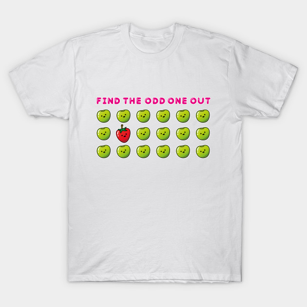 Find The Odd One Out Apples Sticker Collection T Shirt