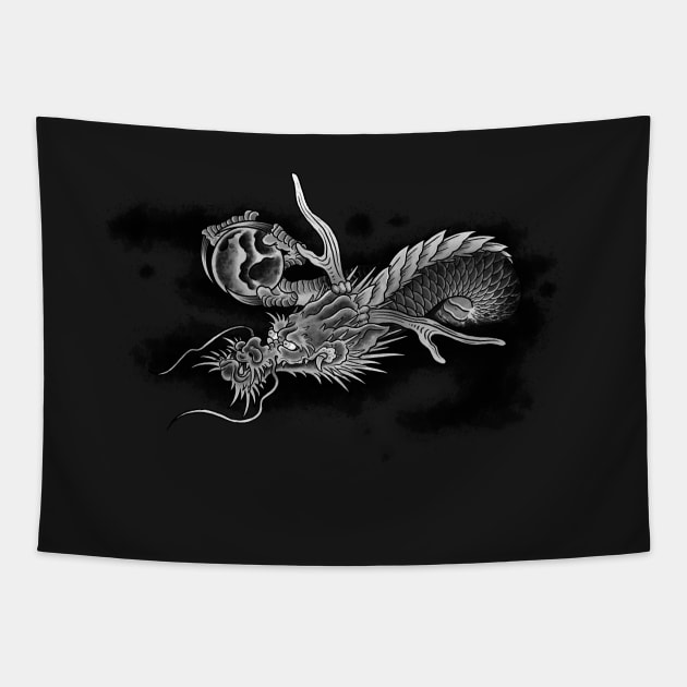 A Japanese dragon design. Tapestry by Jamiee6610